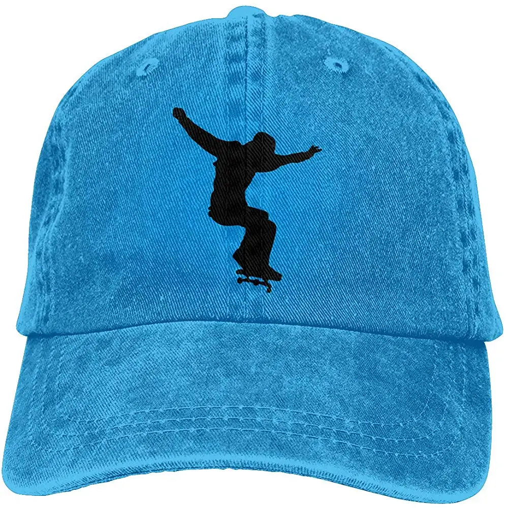 Ejiazhan7 скейтборд Скейтер Ретро Регулируемая ковбойская Джинсовая Шляпа Унисекс Хип Хоп красные бейсболки