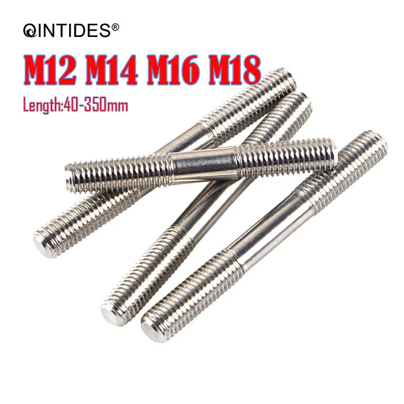 qintides-m12-m14-m16-m18-double-end-studs-clamping-type-304-stainless