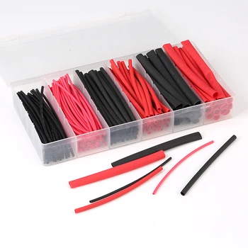 

190Pcs/Set Heat Resisting Electrical Insulators Thermal Condensation Heating Shrink Tube Wire Protective Cable Wrapping Group