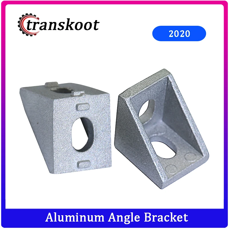 KOOTANS 20pcs/lot 2020 T Slot Aluminum Angle Bracket Interior Joint Bracket for Aluminum Extrusion Profile 2020 Series Slot 6mm with Screws and Wrench KOOTANS 20pcs/lot 2020 T Slot Aluminum Angle Bracket Interior Joint Bracket for Aluminum Extrusion Profile 2020 Series Slot 6mm with Screws and Wrench