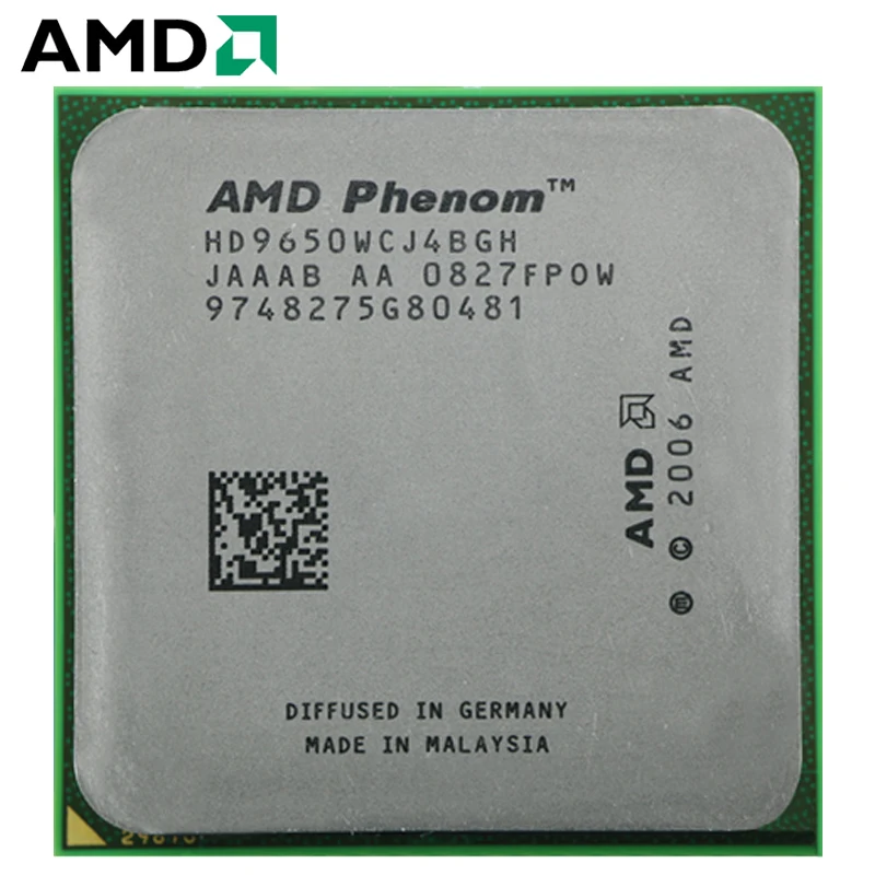 

AMD Phenom X4 9650 HD9650WCJ4BGH 95W CPU 940 AM2+ 100% working properly Desktop Processor AM2+