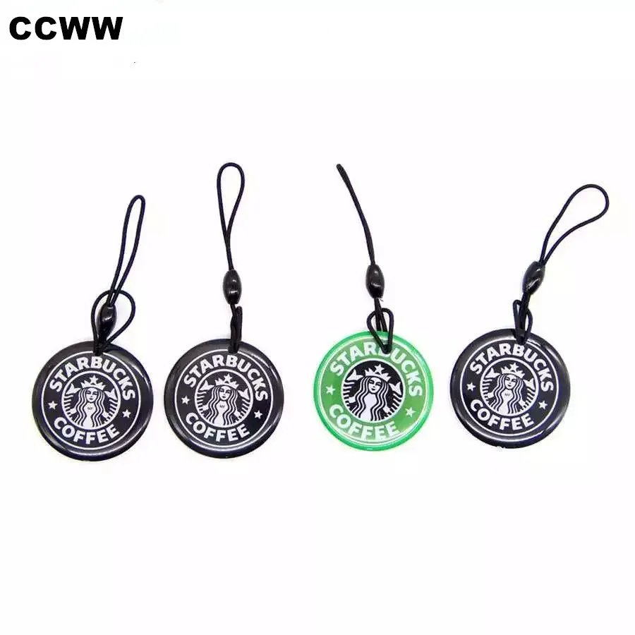 Llaveros RFID reutilizables a prueba de agua, tarjetas de Control de acceso con NFC intercambiables, patrones de diseño populares, 13,56 MHz, UID S50 1K - Imagen 6