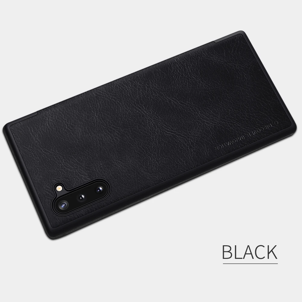 Caes Для samsung Galaxy Note 10 Pro Plus Nillkin Qin серии Чехлы для Xiaomi samsung Galaxy Note 10 Чехол