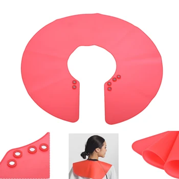 

Salon Haircut Neck Cape Wrap Collar Shield Hairdressing Hair Coloring Cutting Shield with Magnet Buckle Waterproof Neck Shield