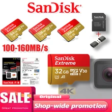 Двойной флеш-накопитель SanDisk памяти SD карт читатель ручки в память 32 GB жесткий диск 128 ГБ 256 SanDisk Extreme Pro Micro 128 ГБ, класс скорости 10 U 3 карты