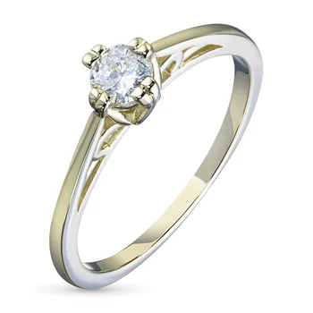 

Yellow gold ring with Diamond