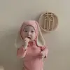 4PCS Summer Infant Newborn Baby Boys Girls Bodysuits Cute Bunny Ear Bodysuits Hat and Cocks Baby Clothes Jumpsuit Outfits 6