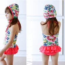 VIVOBINIYA UPF50+ детский купальный костюм для маленьких девочек; Цветной купальник на бретельках; детский купальный костюм; купальные костюмы для маленьких девочек