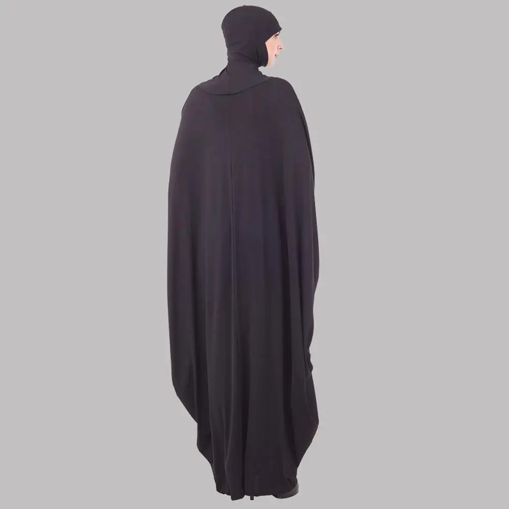 Muslim Women One Piece Prayer Outfit Abaya Jilbaab Saudis Dubai Dress with Attached Scarf Islamic Hajj and Umrah Clothes | Тематическая