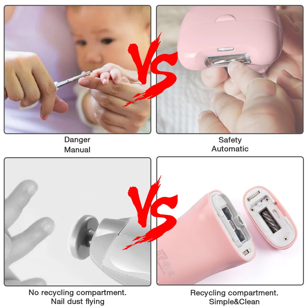 Elektrischer Nagelschneider für Erwachsene, Kinder, Babys, elektrische Nagelschere, zum Schneiden von Finger- und Zehennägeln, sichere Nagelpflege für Neugeborene, Nagelknipser, Maniküre_voghion.com