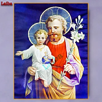 

religious icon diy Diamond Painting Picture Full drill Diamond Mosaic Sets jesus and baby pattern Diamond Embroidery home Decor