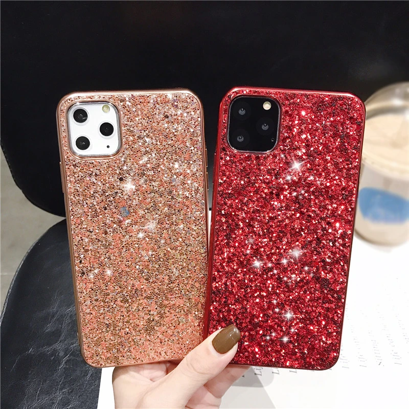 Luxury Rhinestone Bling Glitter Case For iPhone 13 12 11 Pro MAX XR X XS MAX SE 2020 8 7 Plus Diamond Soft Silicone Cover Funda iphone 13 cases