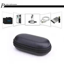Эллиптический EVA чехол для наушников сумка PU в уши сотовый телефон сумка для гарнитуры Bluetooth IUSB зарядная Кабельная линия Коробка Для Хранения Чехол черный