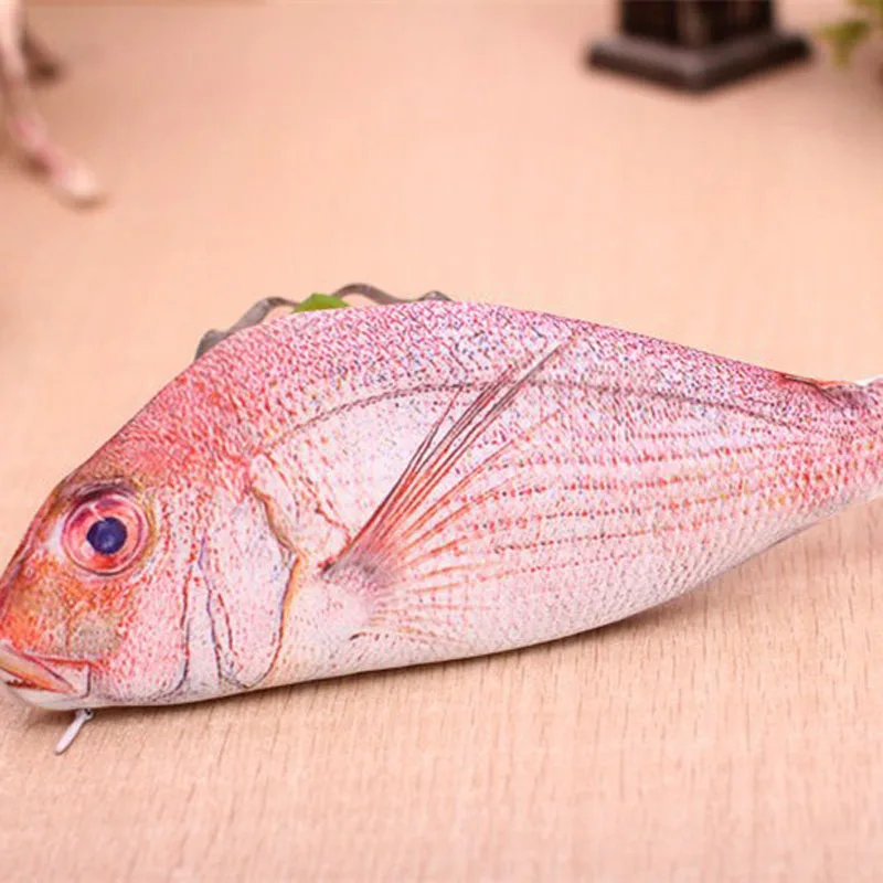 

Creative Fish Shape Pencil Case Kawaii Korea Style Pencils Bag School Supplies Stationery Hot Pen Box JS21