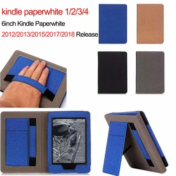

Auto Sleep/Wake Case for Amazon Kindle Paperwhite1/2/3/4 (7/10th Gen 2012/2013/2015/2017/2018 Release) Handheld Bracket Cover