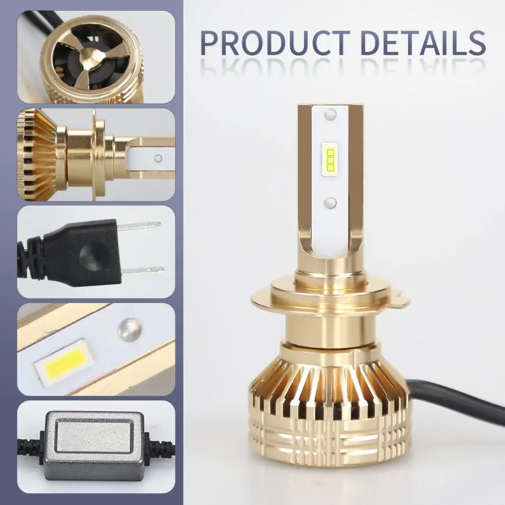 2 шт. H7 12000LM 6000K белый супер яркий TX3570 чип Автомобильные фары лампы IP67 водонепроницаемый для автомобилей/грузовиков/внедорожников/RV