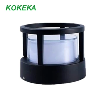 

Outdoor Motion Sensor Lighting Wall Lamp Aluminum Acrylic Waterproof and Dust Proof Material Cylindrical for Garden Patio