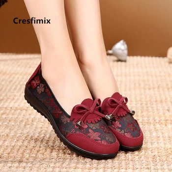 

Marlisasa Women Cute Round Toe Wine Red Slip on Loafers Ladies Casual High Quality Brown Shoes Female Classic Dance Shoes F5807