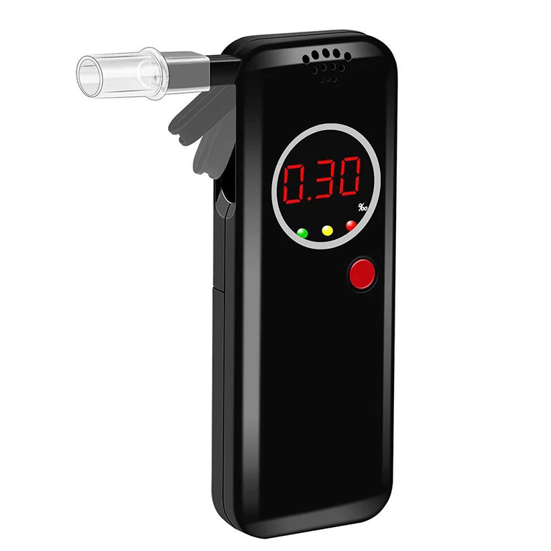 1 Pcs Professional Alcohol Breath Tester Breathalyzer Analyzer Detector Test Breathalizer Breathalyser Device LCD Screen