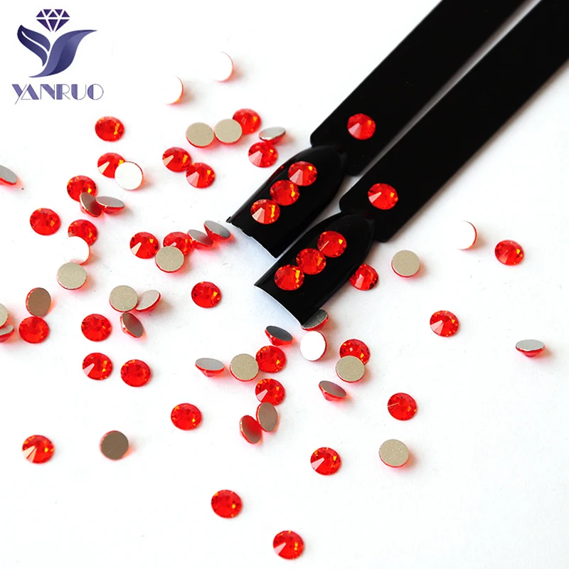 YANRUO All Sizes Non Hotfix Hyacinth Crafts Glass Flatback Rhinestones DIY Manicure Beauty Accessories Gems Nail Art Decorations 2