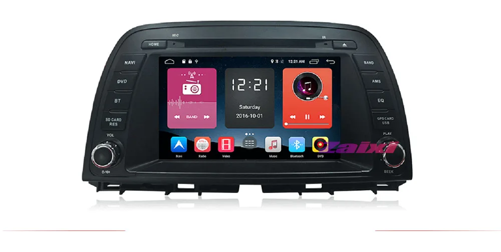 Discount ZaiXi 2 DIN Car Multimedia Player For Mazda CX-5 2012~2017 Android Touchscreen Bluetooth GPS WiFi Navigator FM Radio Player 1
