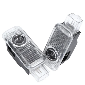 

2X LED Car Door Logo Projector Light Welcome Lamp For A3 A4 B5 B6 B7 B8 A5 C5 A6 C6 C7 A7 A8 Q3 Q5 Q7 A1 80 V8 8V 8L R8 TT