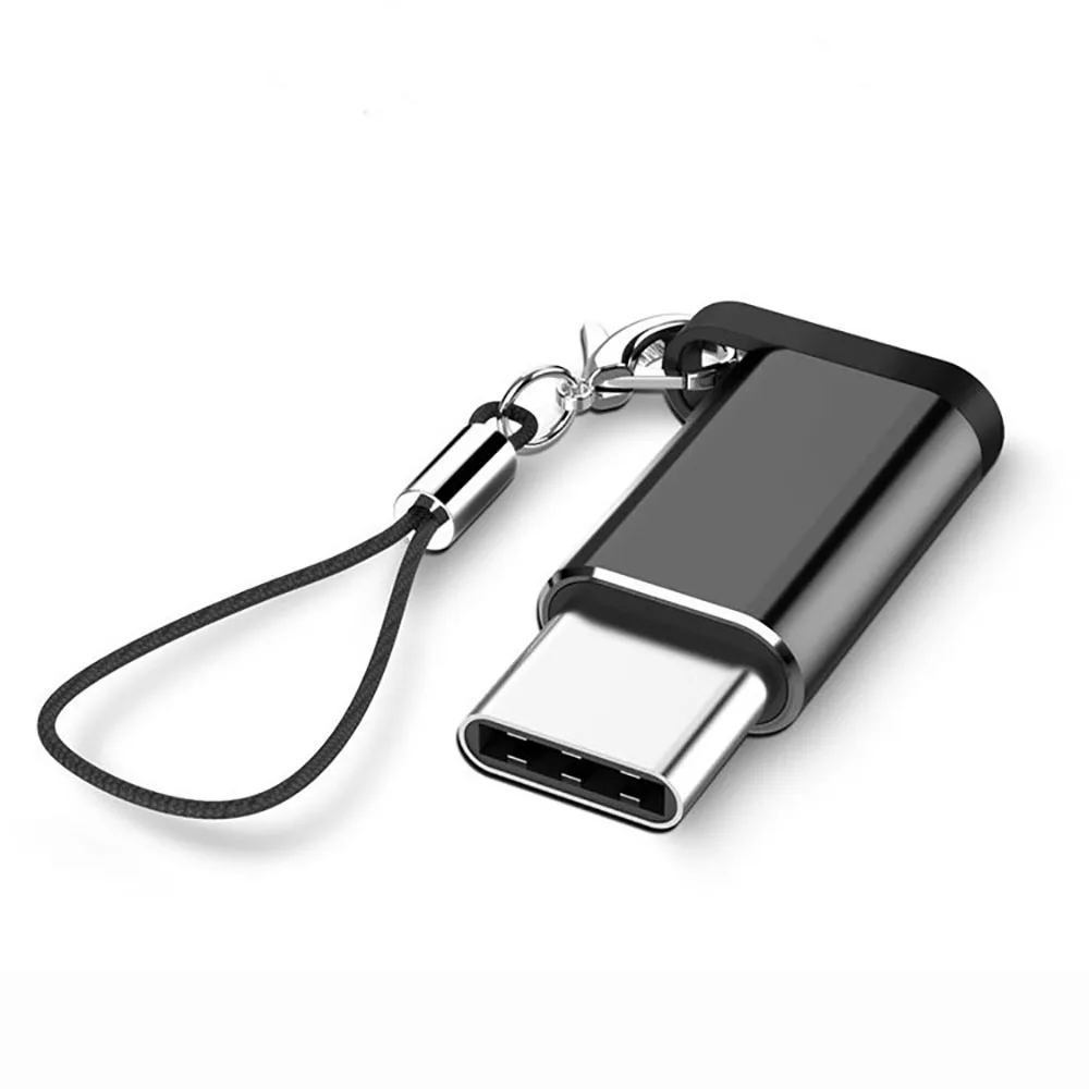 Переходник с Type C на Micro USB для зарядного устройства адаптер OTG Macbook Pro Samsung Xiaomi Huawei