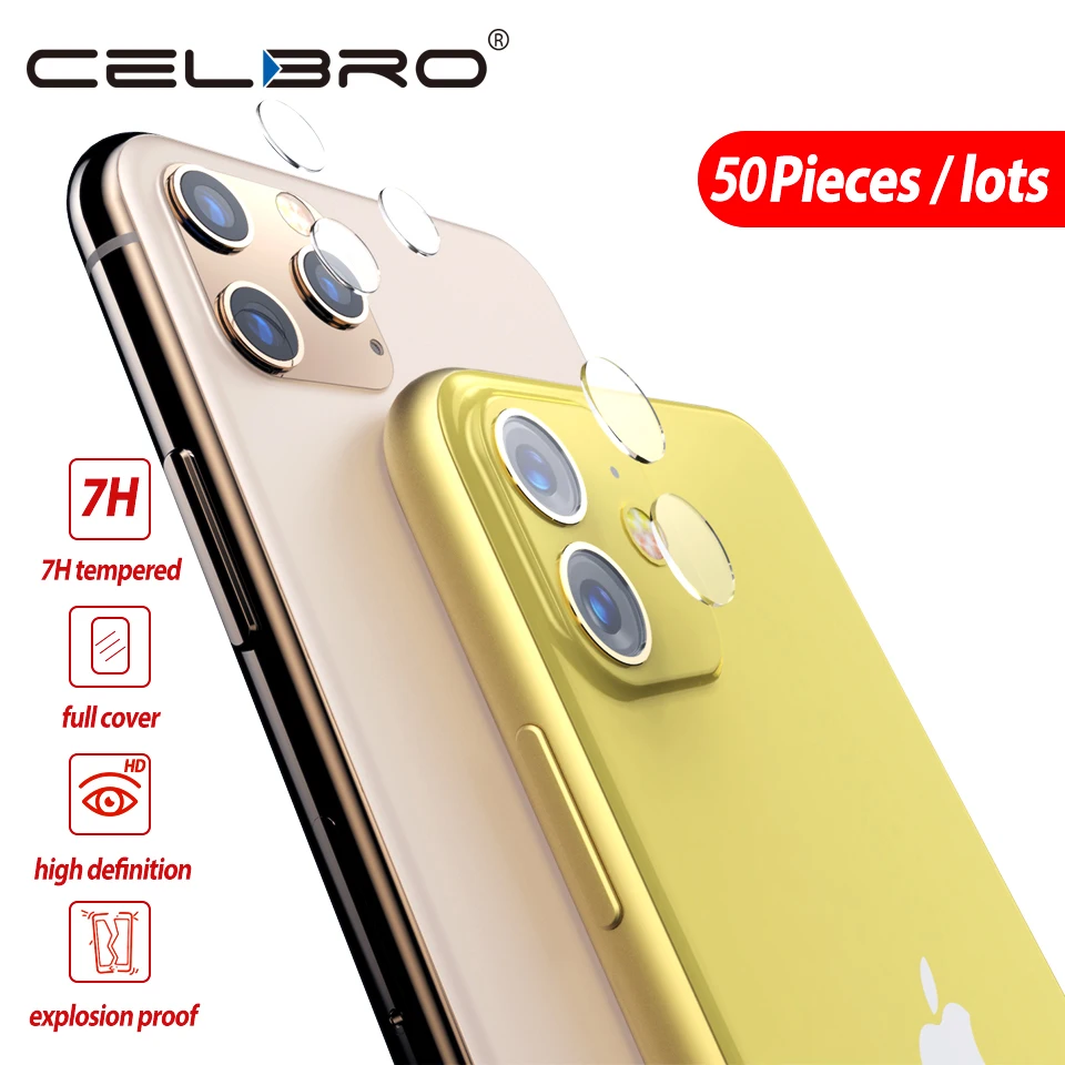 

50pcs Camera Glass for iPhone 11 pro Max Glass Protector Camera Lens Protective Film Glass for iPhone XI 2019 New Tempered Glass