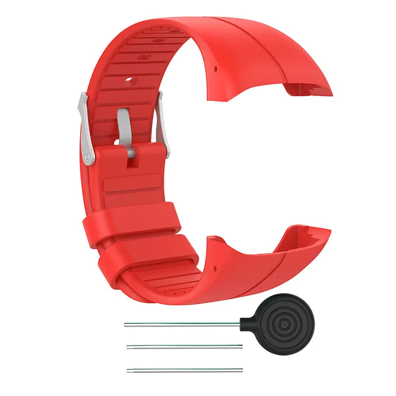 red Jollychic силиконовый ремешок для часов на запястье сменный ремешок для часов для Polar M400 M430 gps бег спортивные умные часы ремешок на запястье - Цвет ремешка: red