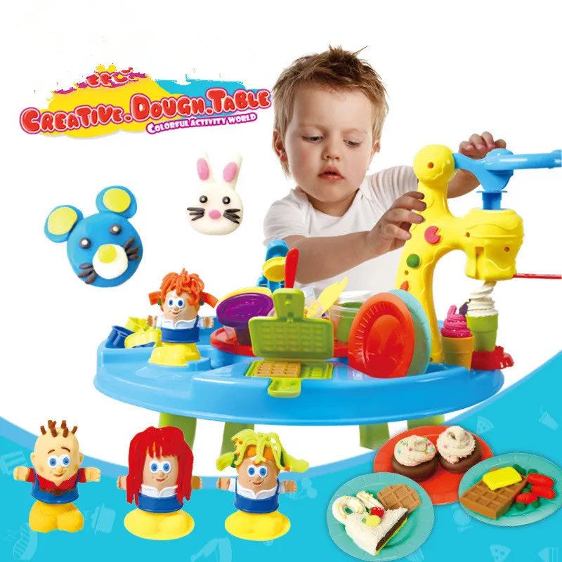 DIY Playdoughkits глина тесто Пластилин настольная машина для мороженого форма игровой набор игрушка ручной работы Лапша чайник кухонная игрушка детский подарок