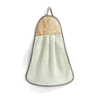 

Coral Fleece Microfiber Hanging Hand Towel Quick Dry Thicken Cleaning Cloths Wipes Rags Kitchen PAK55