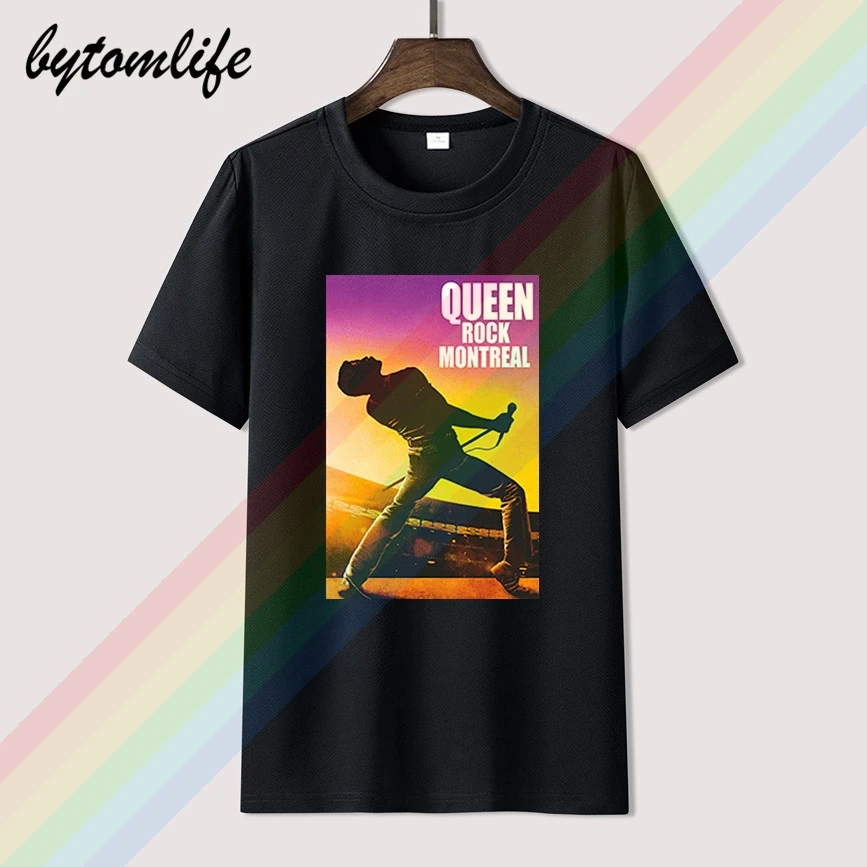 Queen Rock Band футболка с короткими рукавами из хлопка принтом Фредди Меркурия музыка