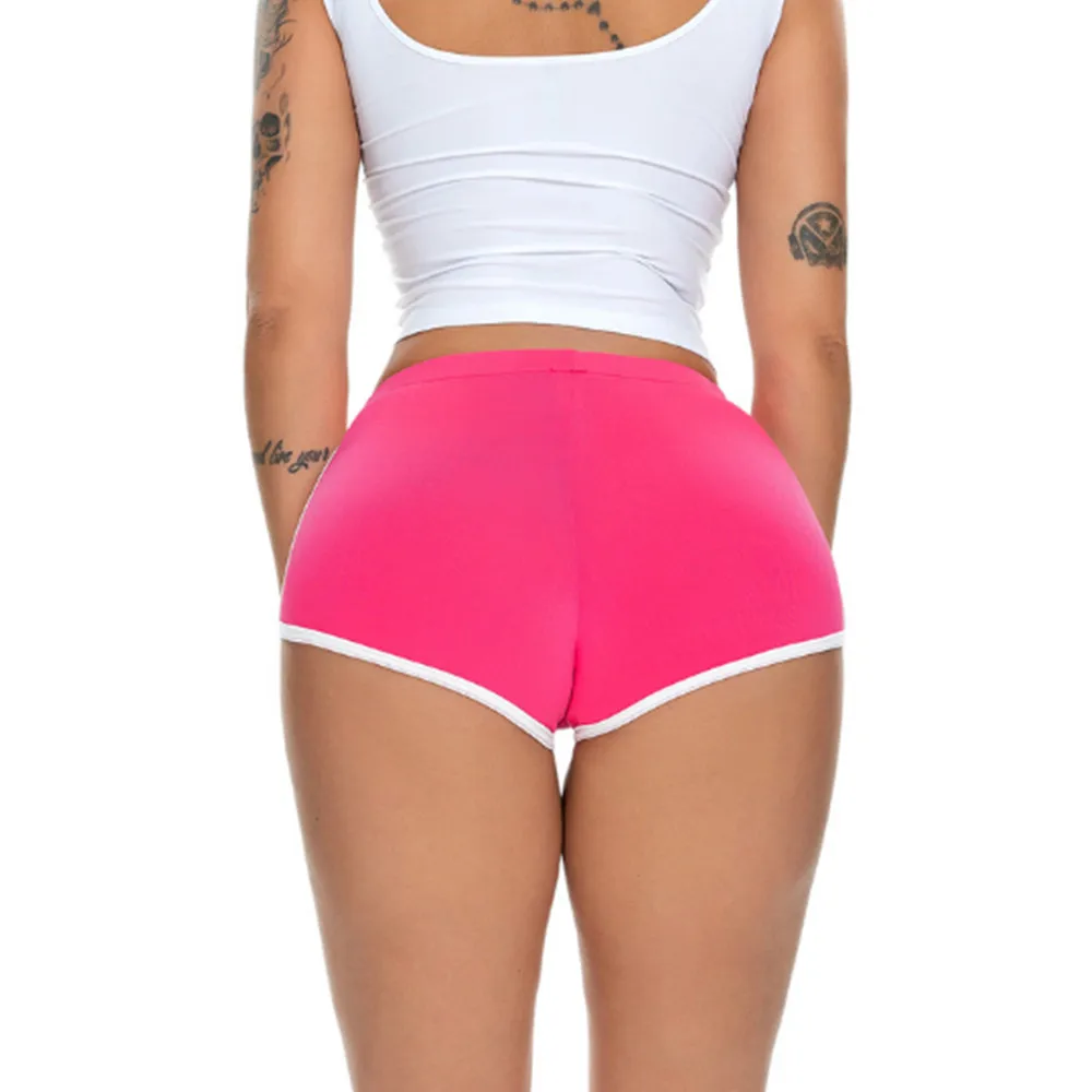 Women Sexy Candy color Hot pants stretch shorts feminine sports shorts YF049-#050