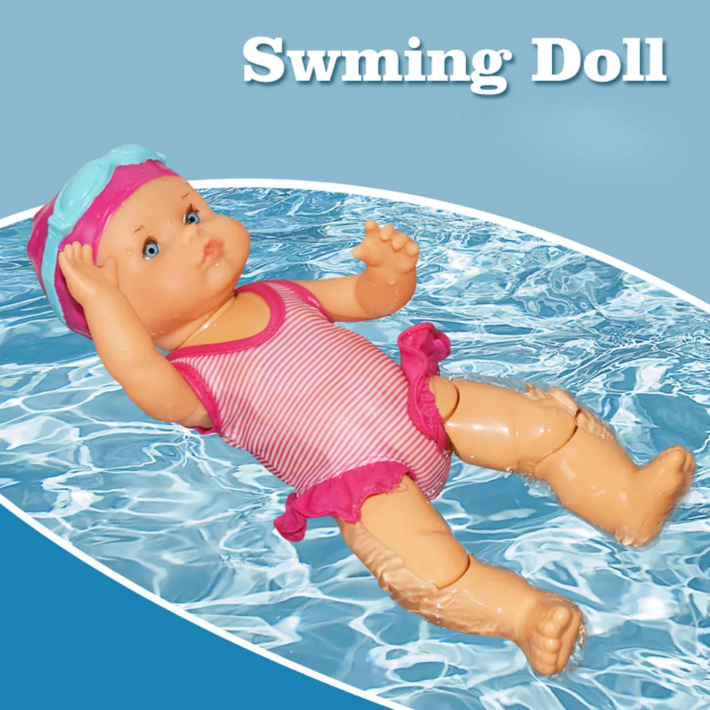 Новые милые электрические плавающие куклы, не силиконовые, несъедобные,, водонепроницаемые, электрические, плавающие куклы, детские игрушки для девочек# G2