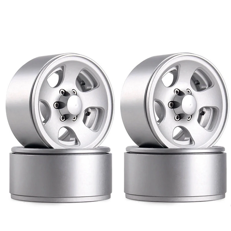 

4PCS RC Crawler 1:10 Alloy Wheel Rim 1.9 Inch Beadlock Classic Metal Wheel Rim for 1/10 Traxxas TRX-4 Axial SCX10 TAMIYA CC01 D9