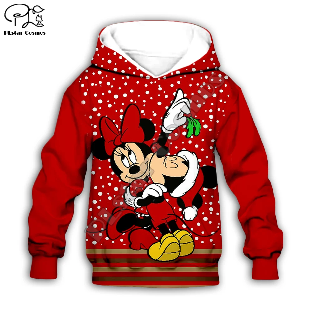 

Kids Merry Christmas micky 3D print cartoon red hoodies Santa Claus kawaii child Sweatshirt zipper coat boy girl tshirt Pant