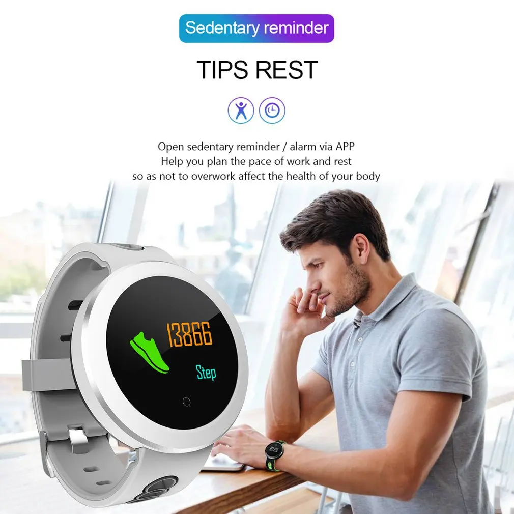 Q8PRO Smart Band Heart Rate Monitor Remote Camera IP68 Waterproof Fitness Pedometer Sedentary Reminder Sports Wristband
