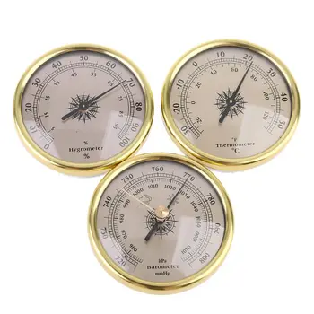 

3 IN 1 Air Pressure Gauge Thermometer Hygrometer Barometer 72mm for Wall Mount Embedded Weather Forecast Station