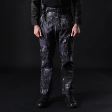 Мужская одежда, повседневные камуфляжные военные штаны с множеством карманов, ветровой щит, мягкая оболочка, мужские брюки, штаны IX9, армейские брюки-карго, тактические