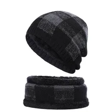 Новые мужские осенние и зимние теплые хлопковые шапки, теплые и удобные вязаные Универсальные лыжные шапки для мужчин и женщин, шапки бини