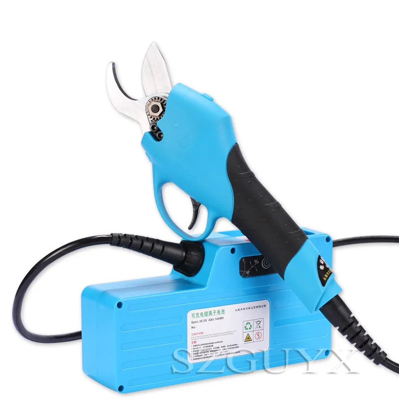 36V electric fruit tree scissors pruning shears garden high branch scissors charging branch scissors