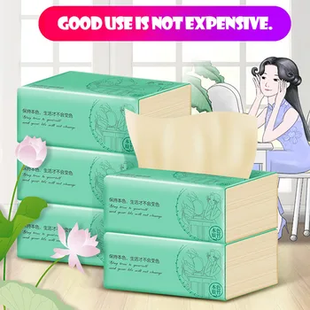 

5 Packs Of Bamboo Pulp Pumping Toilet Paper Available Mother And Babies Three-Layer Environmental Protection Paper novedades @40