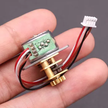 

15mm 2-Phase 4-Wire Stepper Motor 18° Mini Metal Gear Stepping Motor Micro Gearbox Precision Ratio 51.4 : 1 DIY Digital Camera