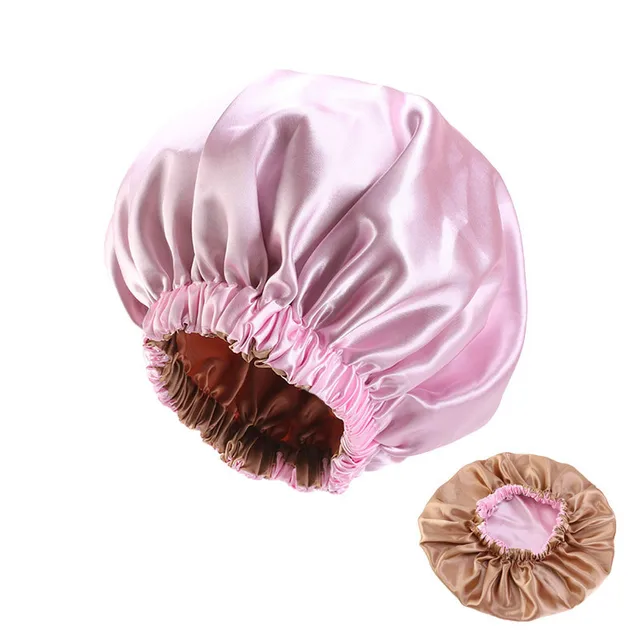 New Extra Large Satin Lined Bonnet Women Big Size Beauty Print Satin Silk Bonnet Sleep Night Cap Head Cover Bonnet Hat Wholesale style454-6
