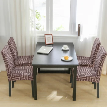 

1/2/4/6/8PCS Elastic Dining Chair Cover Stretch Furniture Decor Slipcovers Protector Anti-Dust
