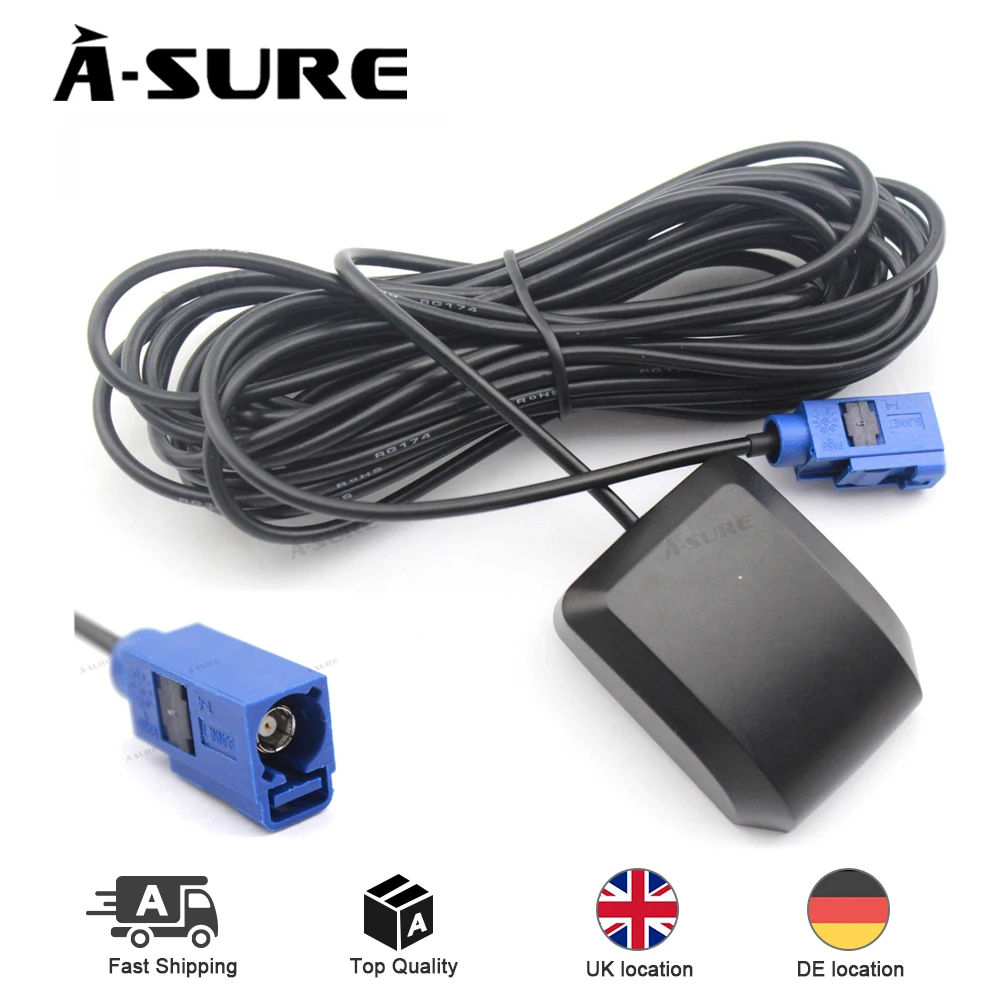 A-Sure новая FAKRA GPS антенна RNS 510 MFD3 500 высокое качество для BMW Audi VW Mercedes NTG 2 5 4 Comand APS Vauxhall
