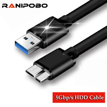 

0.5/1/1.5M Type A to Micro B USB 3.0 Cable For External Hard Drive Disk HDD Samsung S5 S4 Note3 USB HDD Data Cable
