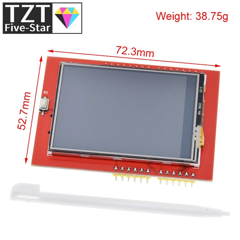1/3 Stück LCD-Modul TFT 2,4 Zoll TFT LCD-Bildschirm für Arduino UNO R3 Board und Unterstützung für Mega 2560 mit Touch-Stift, UNO R3 – Detail 7