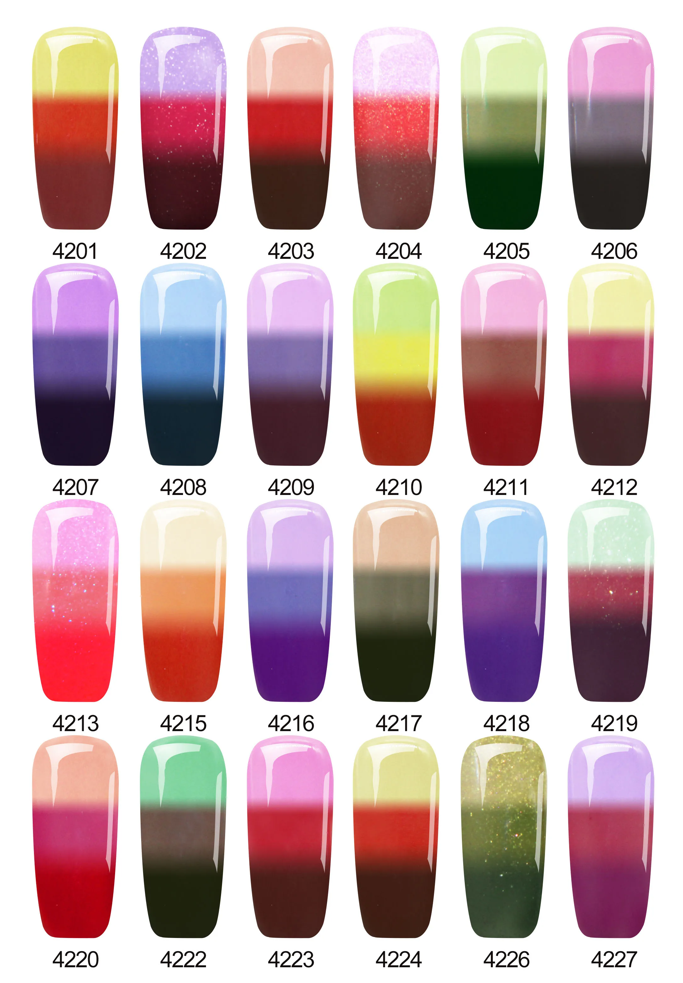 LAKIMU изменение температуры УФ-гель для ногтей 24 цвета замочить от полигеля длительный гель лак для ногтей искусство праймер для ногтей