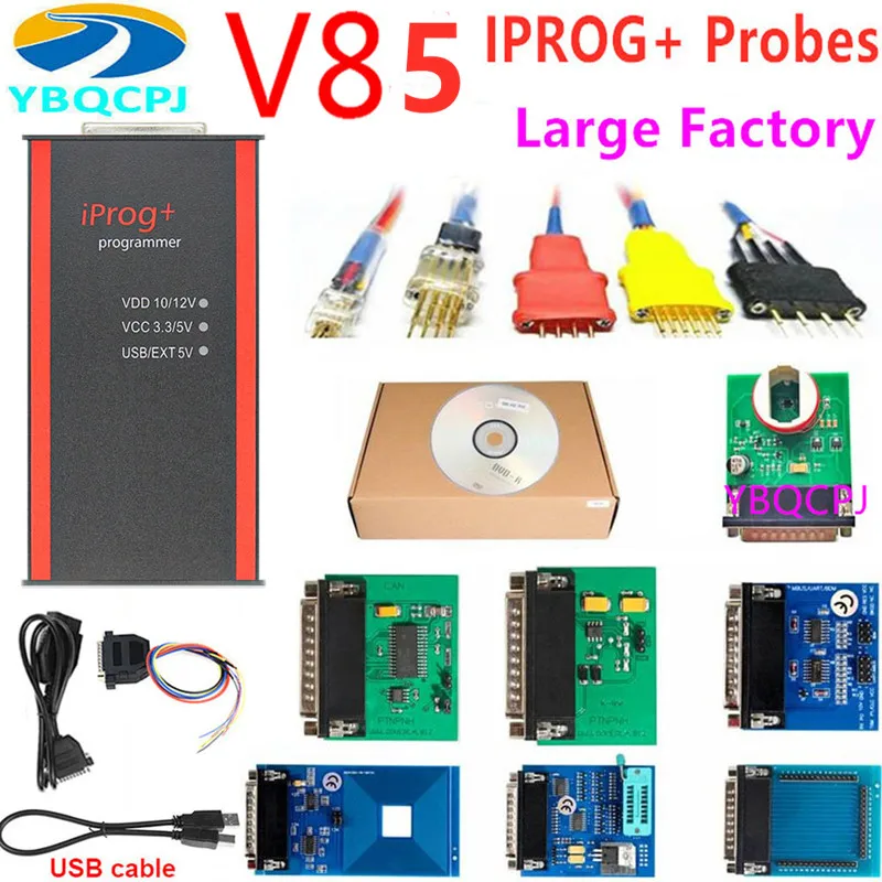 Новейший программатор ключей Iprog + V85 с поддержкой IMMO коррекция пробега сброс